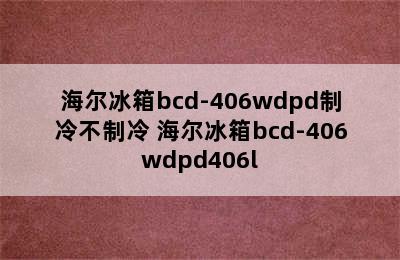 海尔冰箱bcd-406wdpd制冷不制冷 海尔冰箱bcd-406wdpd406l